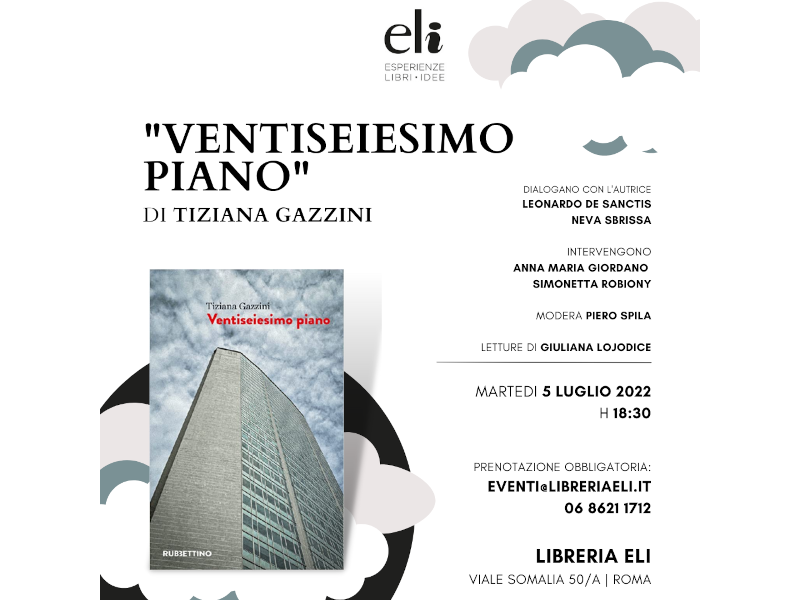 PLEF - Ventiseiesimo piano - Presentazione del nuovo libro di Tiziana Gazzini 