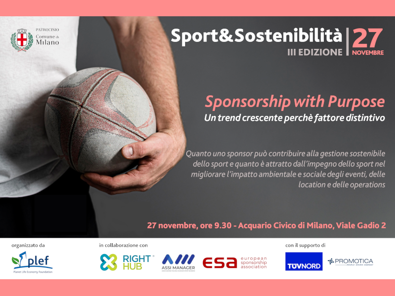 PLEF - Sport&Sostenibilità - Sponsorship with Purpose